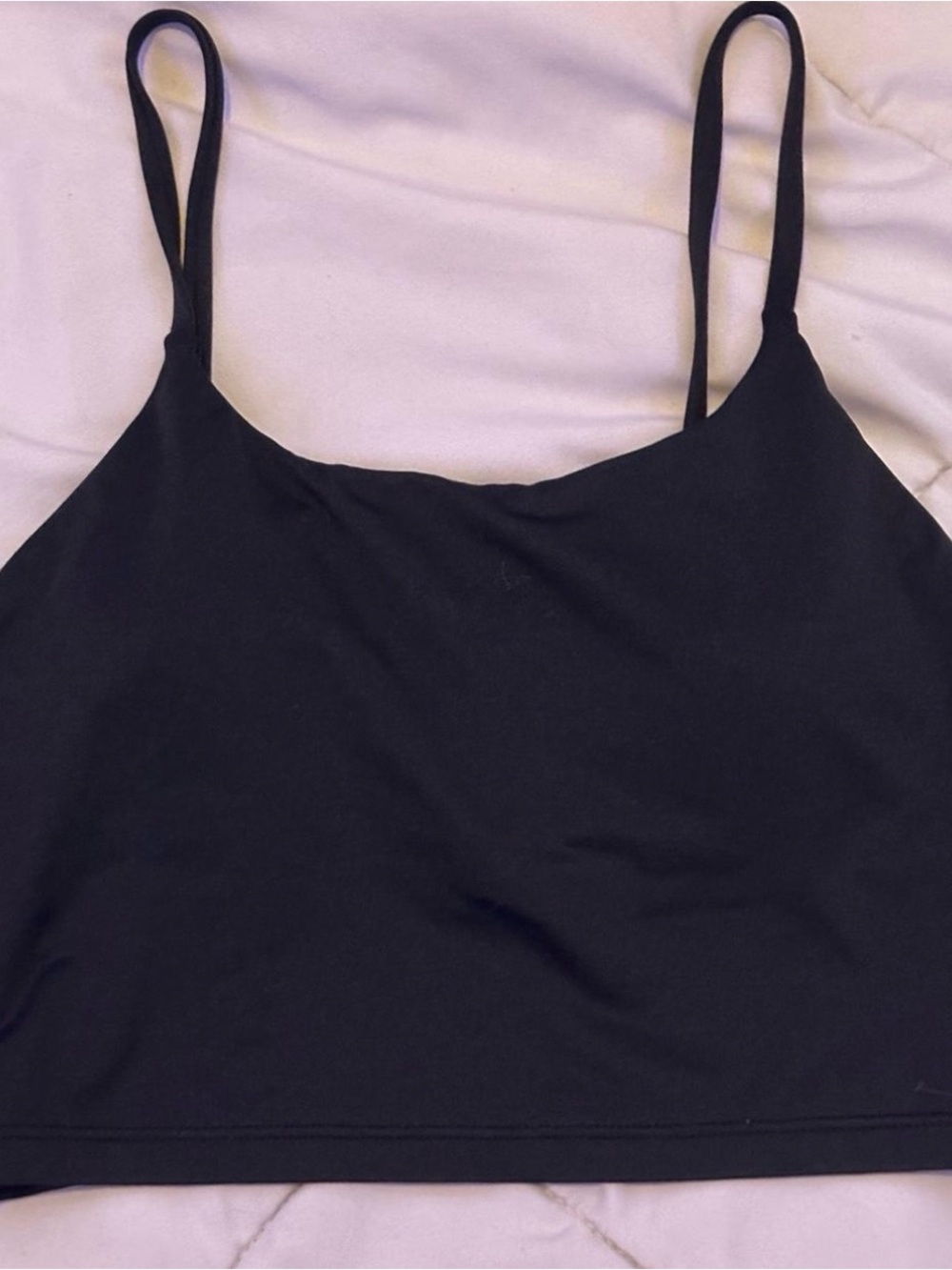 Black Athletic Tank Top (built in cups)
